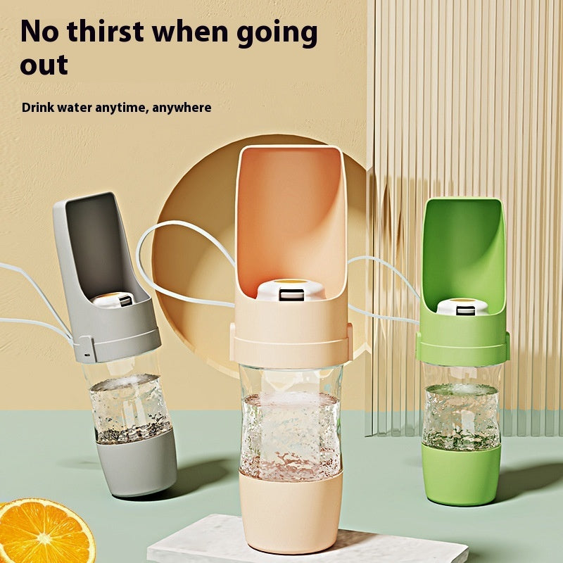 Portable Dog Water Bottle - 2-in-1 Travel Water Dispenser & Food Container for Outdoor Adventures