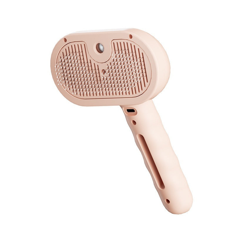 3-in-1 Pet Grooming Brush with Spray - Self-Cleaning Hair Removal Tool for Dogs & Cats