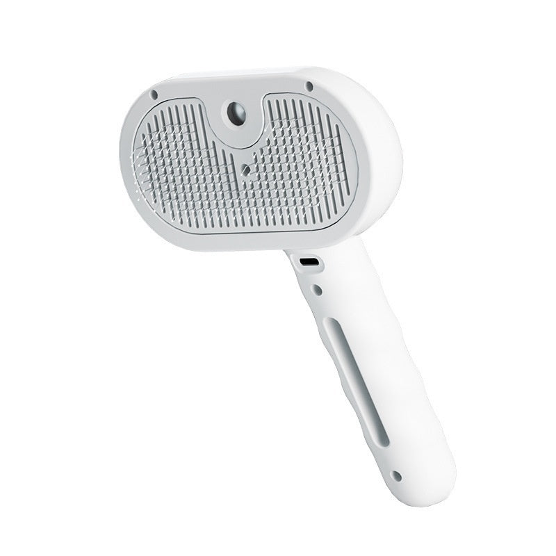 3-in-1 Pet Grooming Brush with Spray - Self-Cleaning Hair Removal Tool for Dogs & Cats