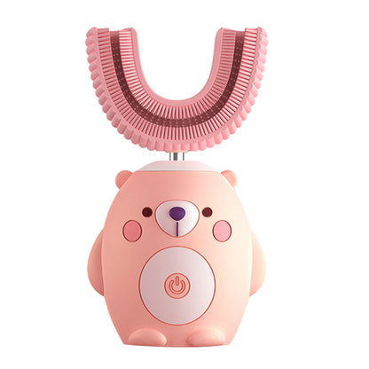 Kids Electric Toothbrush - Fun Animal Design Ultrasonic Toothbrush with USB Charging for Ages 2-Adult