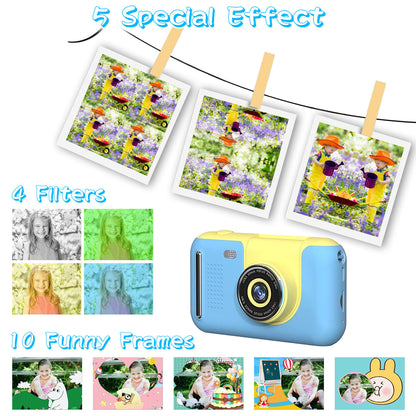 Kids Digital Camera with Flip Lens - Complete Photography Kit with Tripod & Games for Ages 3-10