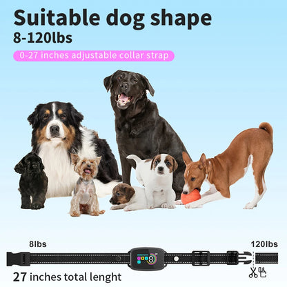 Smart Anti-Barking Dog Collar - Rechargeable Training Collar with HD Display & Waterproof Design