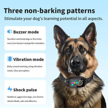 Smart Anti-Barking Dog Collar - Rechargeable Training Collar with HD Display & Waterproof Design